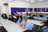 بالصور: محاضرة توعية للسيد أحمد بلحة في المدرسة الثانوية الشاملة حول الخدمة المدنية